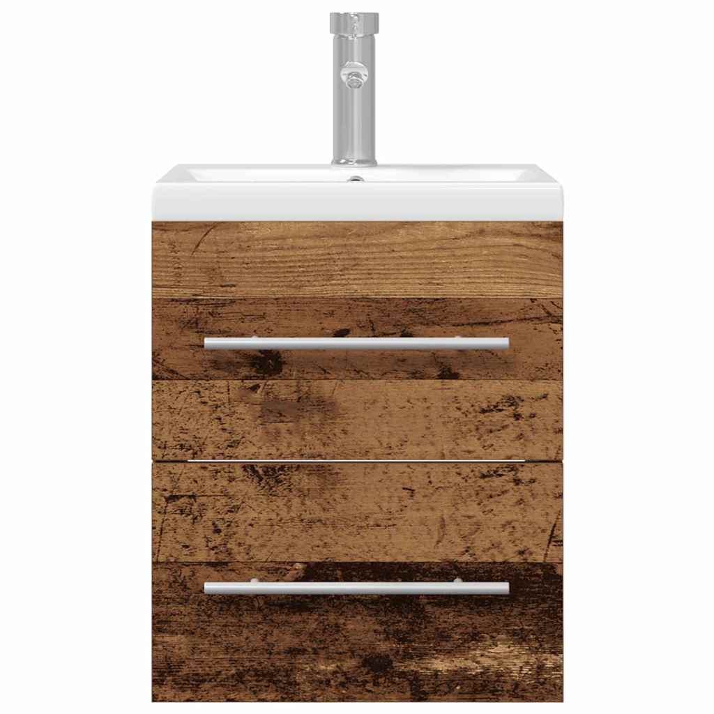 Bathroom Sink Cabinet with Drawer Old Wood 41 x 38.5 x 48 cm