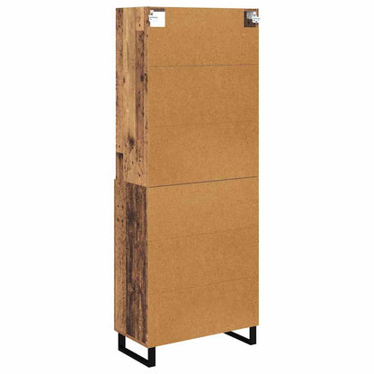 Highboard with Drawer 2 pcs Old Wood Engineered Wood