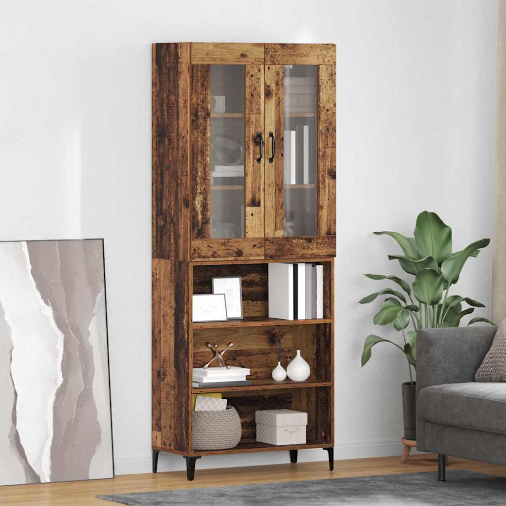 Highboard Old Wood 69.5 x 34 x 180 cm Engineered Wood