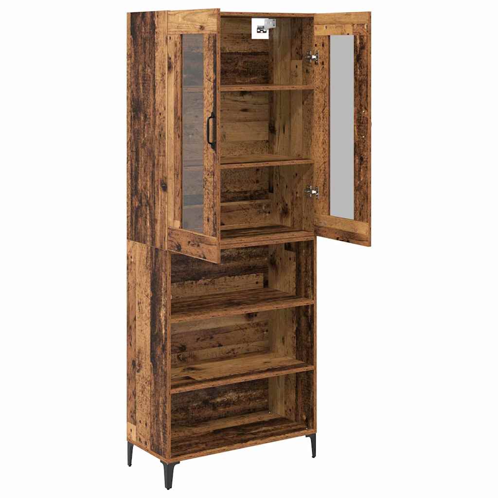 Highboard Old Wood 69.5 x 34 x 180 cm Engineered Wood