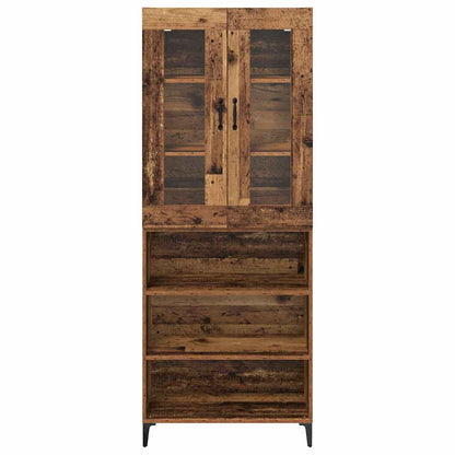 Highboard Old Wood 69.5 x 34 x 180 cm Engineered Wood