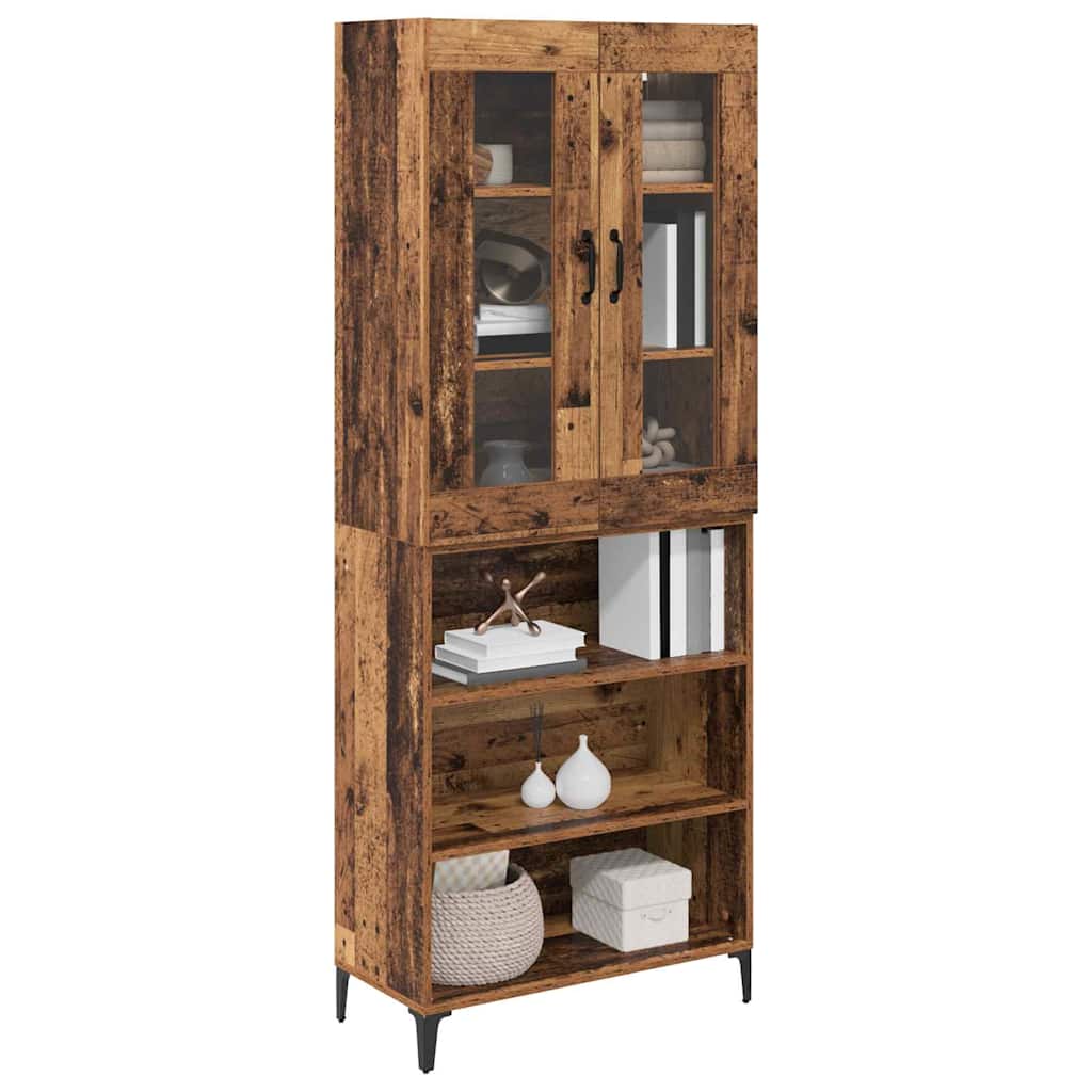 Highboard Old Wood 69.5 x 34 x 180 cm Engineered Wood