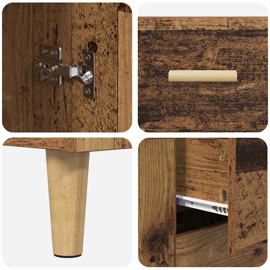 Highboard Old Wood 69.5 x 34 x 180 cm Engineered Wood