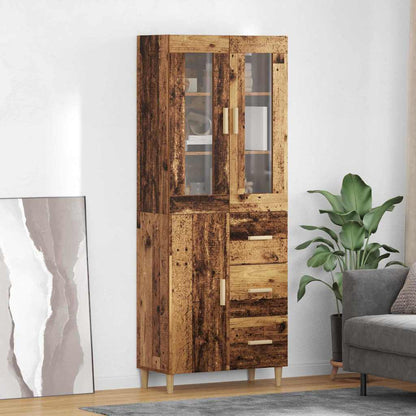 Highboard Old Wood 69.5 x 34 x 180 cm Engineered Wood