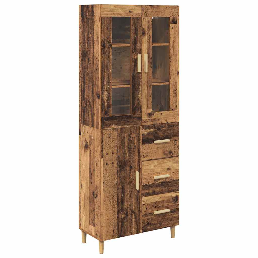 Highboard Old Wood 69.5 x 34 x 180 cm Engineered Wood