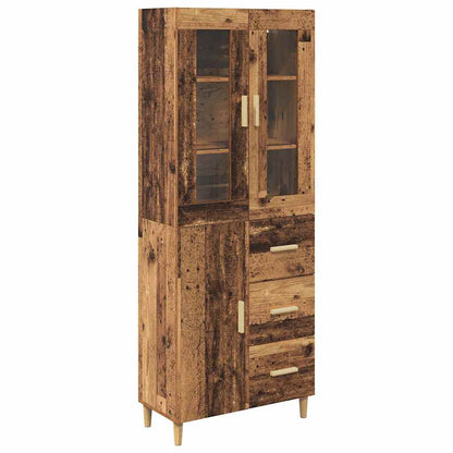 Highboard Old Wood 69.5 x 34 x 180 cm Engineered Wood