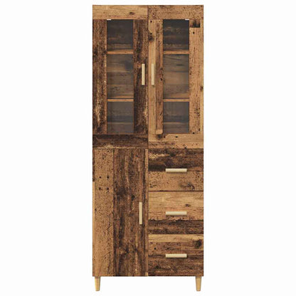 Highboard Old Wood 69.5 x 34 x 180 cm Engineered Wood