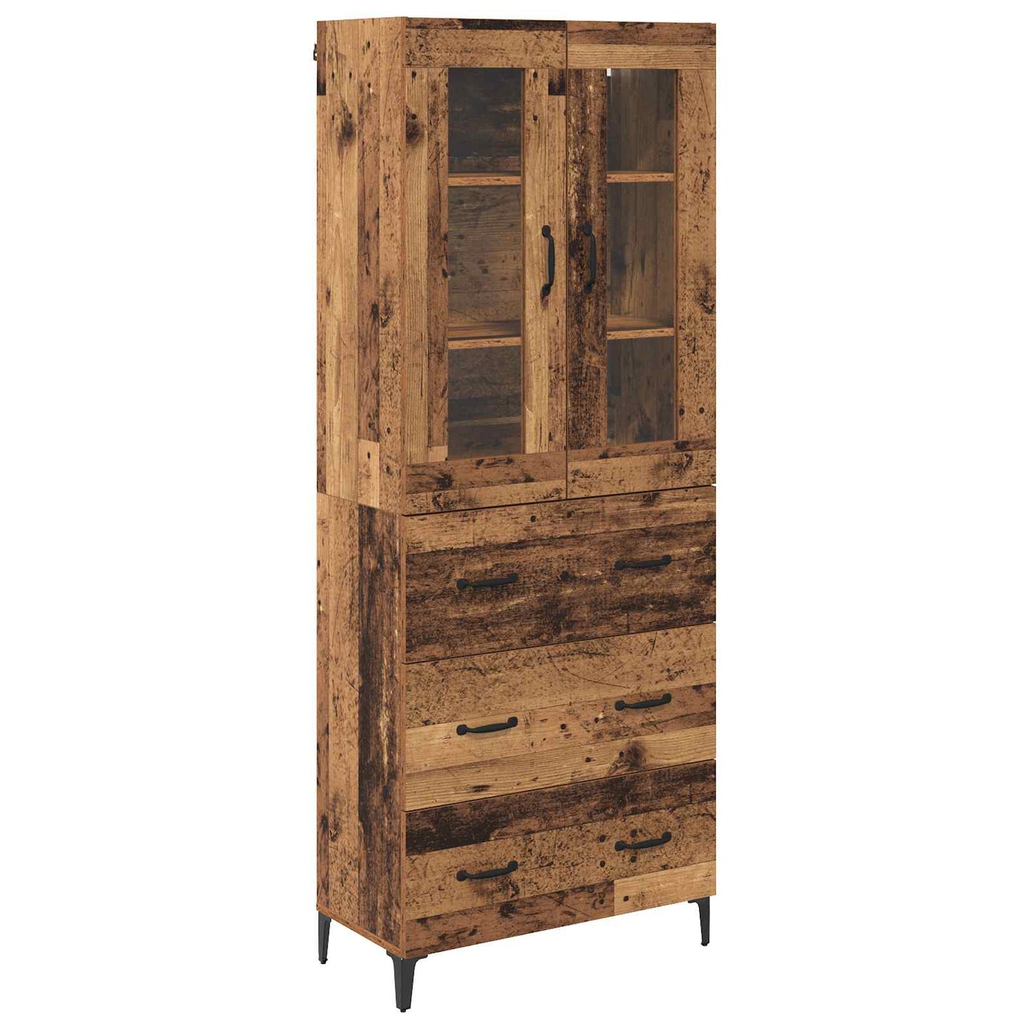 Highboard Old Wood 69.5 x 34 x 180 cm Engineered Wood