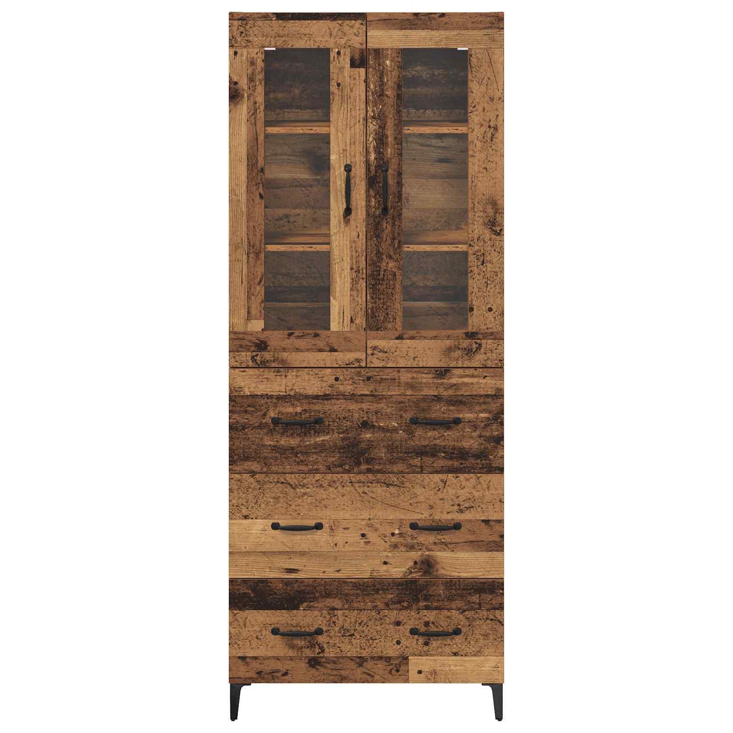 Highboard Old Wood 69.5 x 34 x 180 cm Engineered Wood