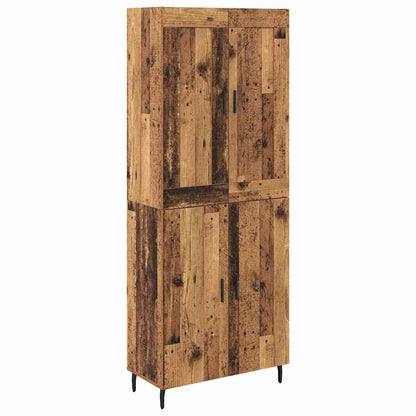 Highboard 2 pcs Old Wood Engineered Wood