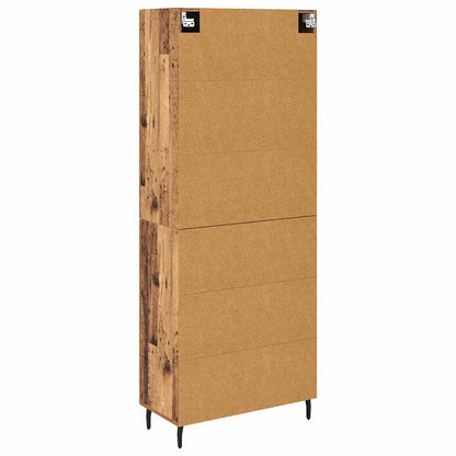 Highboard 2 pcs Old Wood Engineered Wood