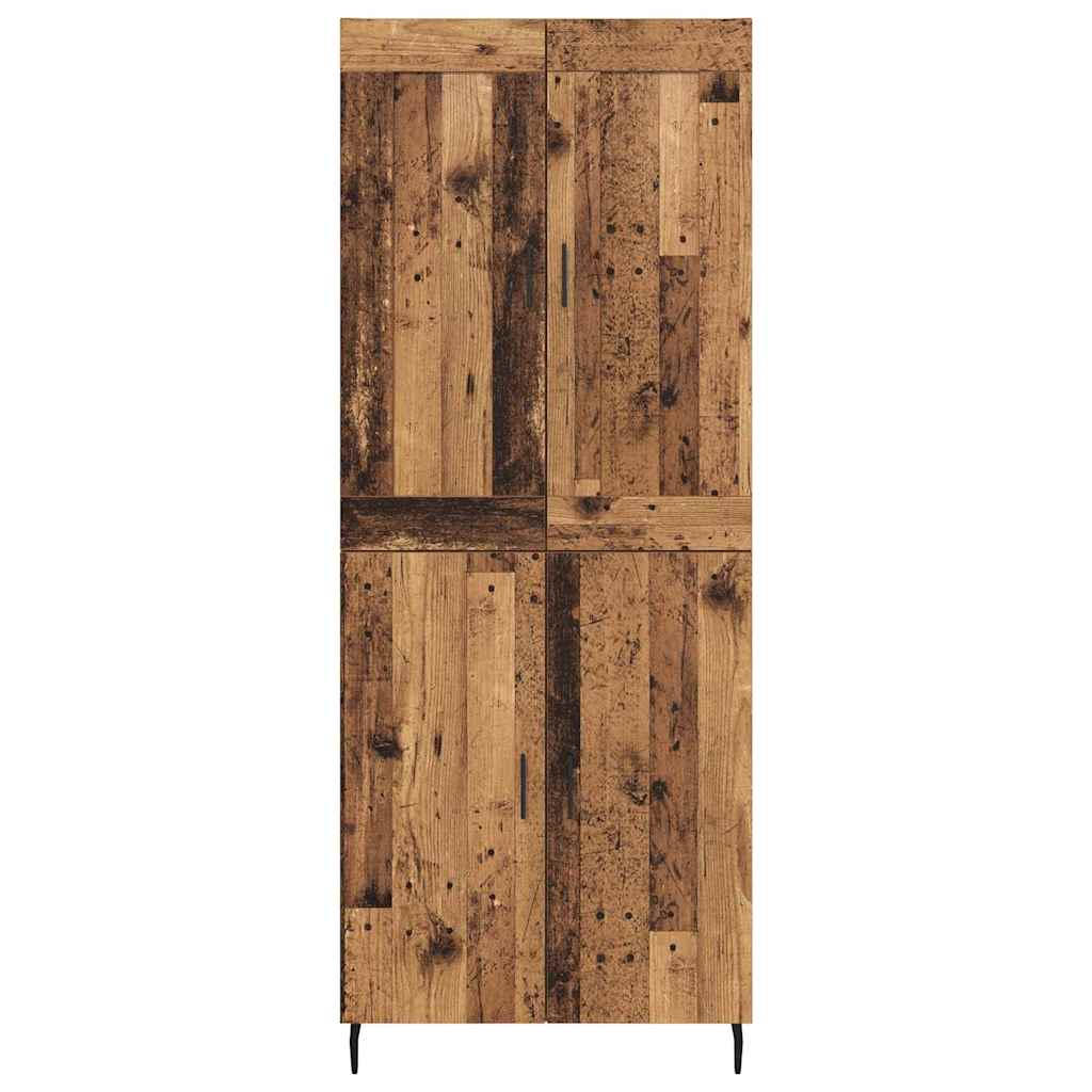 Highboard 2 pcs Old Wood Engineered Wood