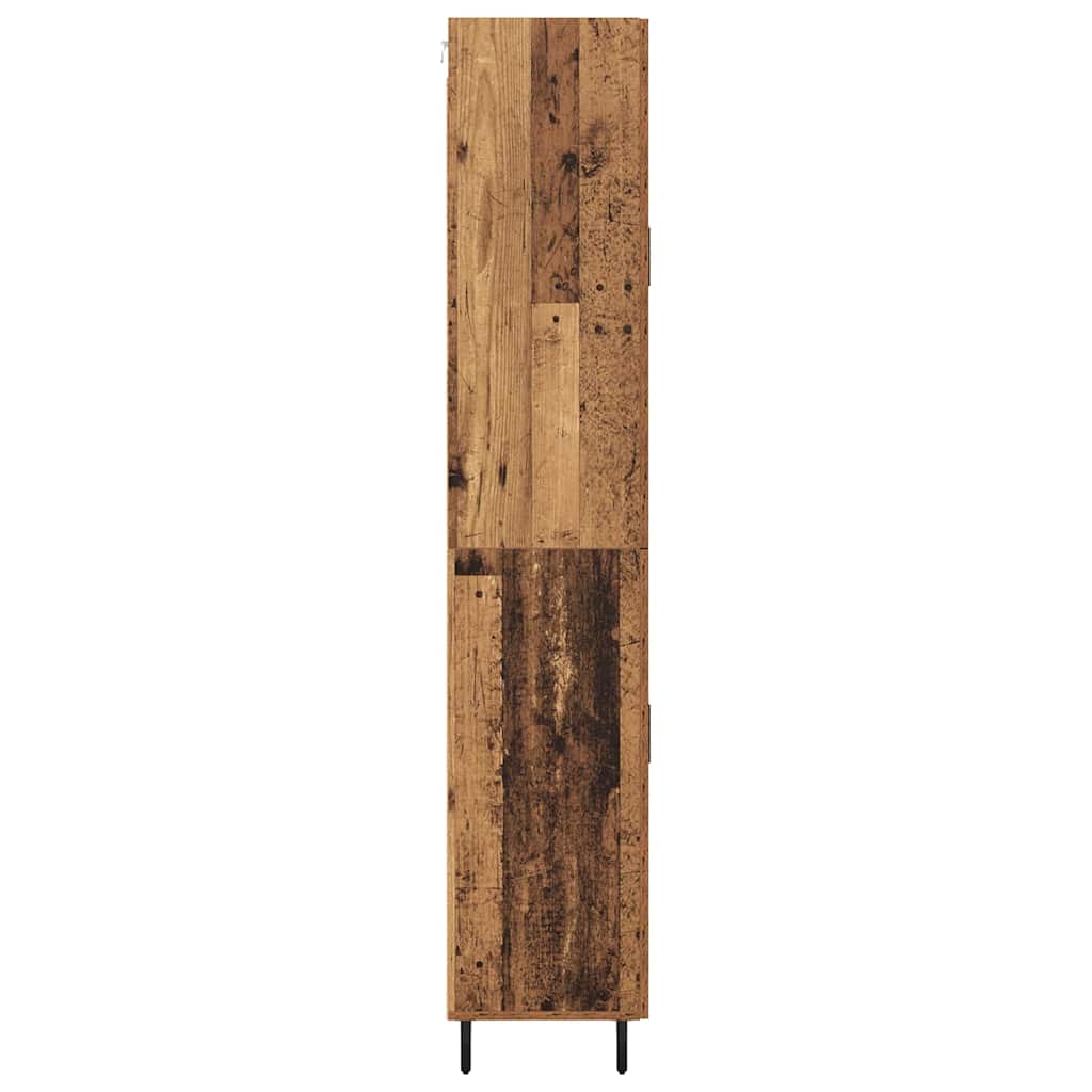 Highboard 2 pcs Old Wood Engineered Wood