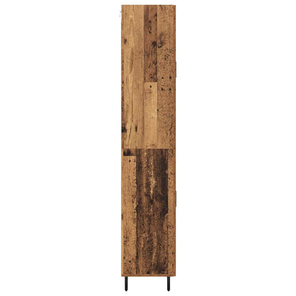 Highboard 2 pcs Old Wood Engineered Wood