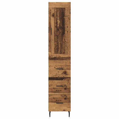 Highboard Old Wood 34.5 x 34 x 180 cm Engineered Wood