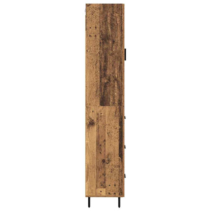 Highboard Old Wood 34.5 x 34 x 180 cm Engineered Wood