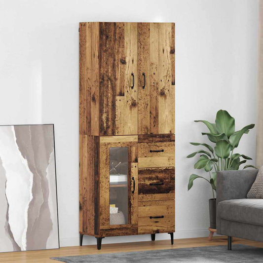 Highboard Old Wood 69.5 x 34 x 180 cm Engineered Wood