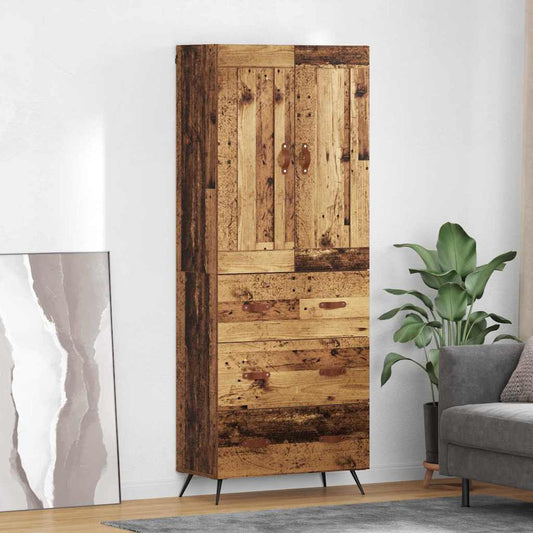 Highboard Old Wood 69.5 x 34 x 180 cm Engineered Wood