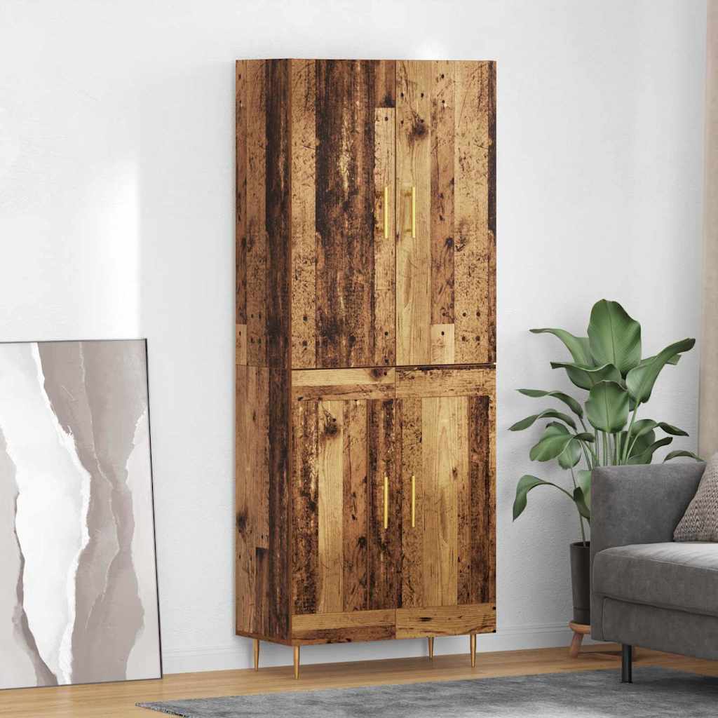 Highboard Old Wood 69.5 x 34 x 180 cm Engineered Wood