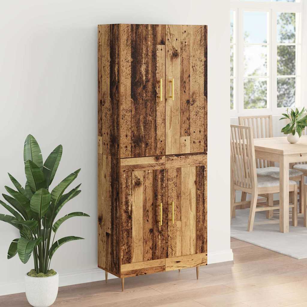 Highboard Old Wood 69.5 x 34 x 180 cm Engineered Wood