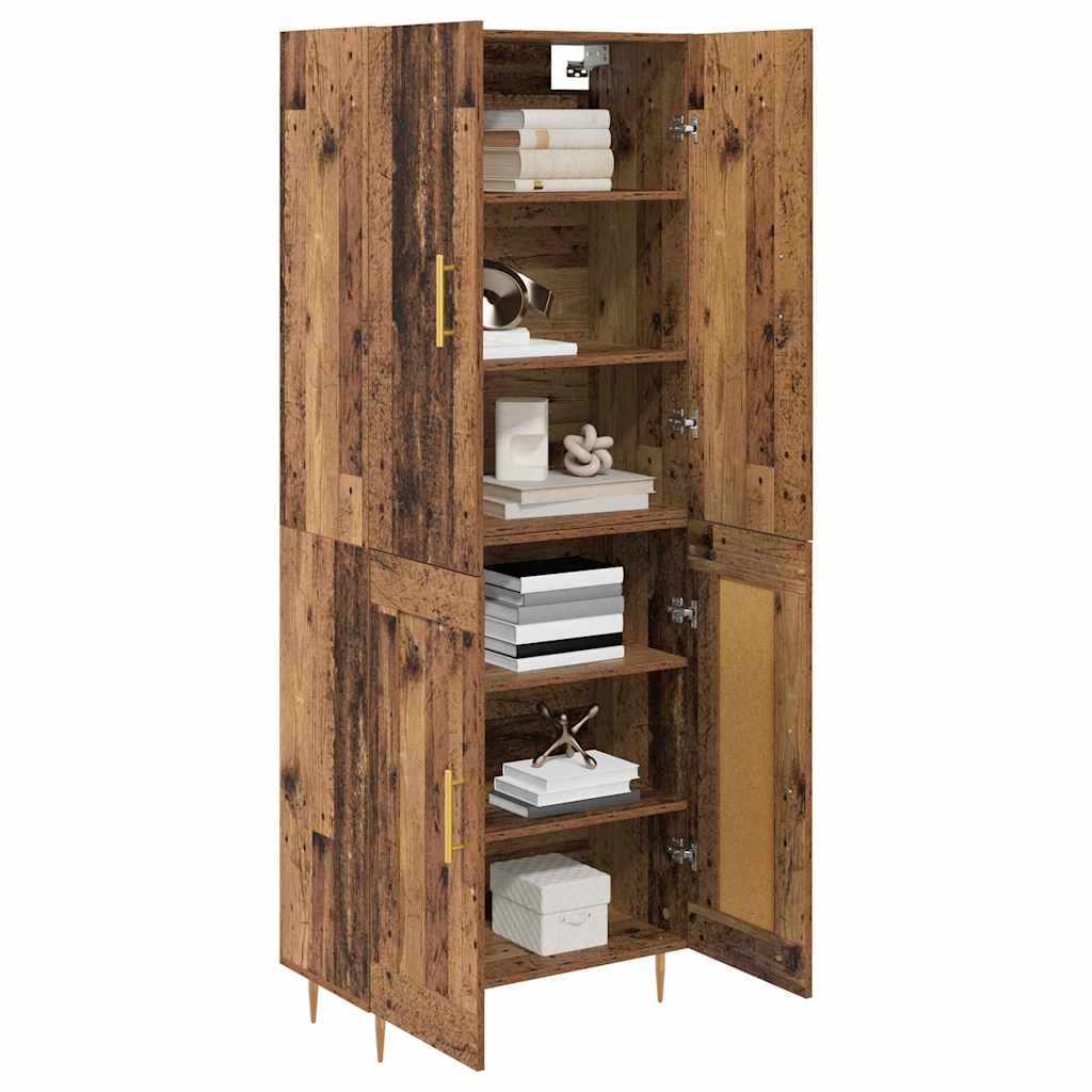Highboard Old Wood 69.5 x 34 x 180 cm Engineered Wood