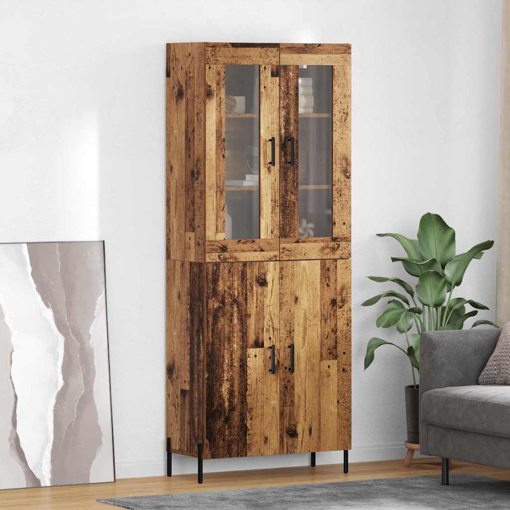 Highboard Old Wood 69.5 x 34 x 180 cm Engineered Wood