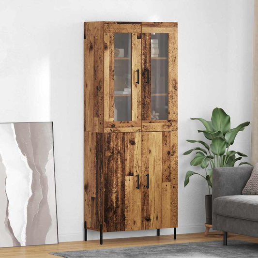 Highboard Old Wood 69.5 x 34 x 180 cm Engineered Wood