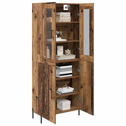 Highboard Old Wood 69.5 x 34 x 180 cm Engineered Wood