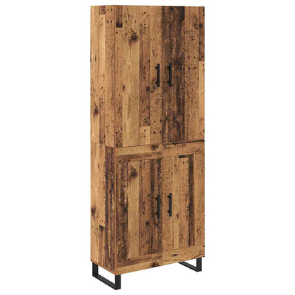 Highboard 2 pcs Old Wood 69.5 x 34 x 180 cm