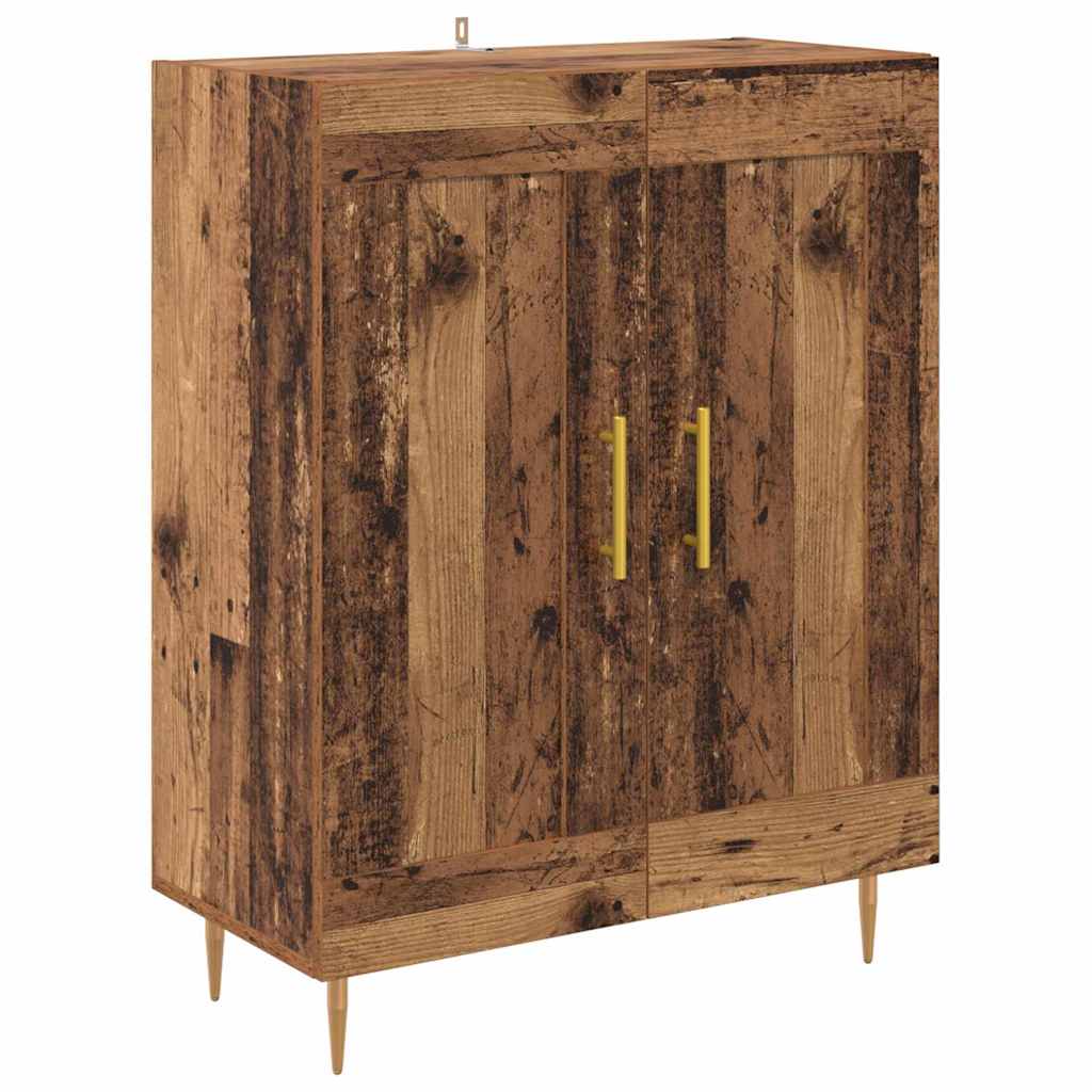 Highboard 2 pcs Old Wood Engineered Wood