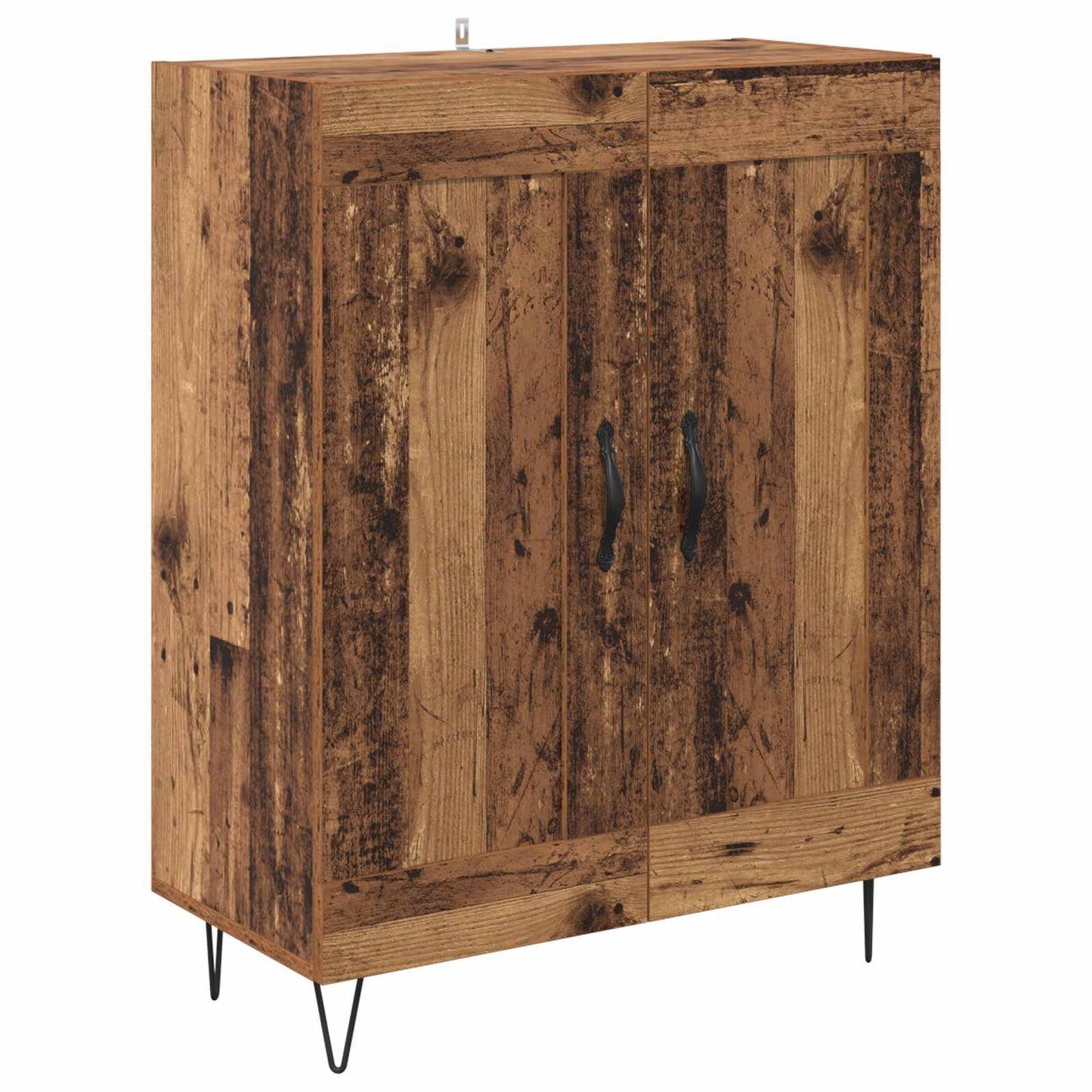 Highboard 2 pcs Old Wood Engineered Wood