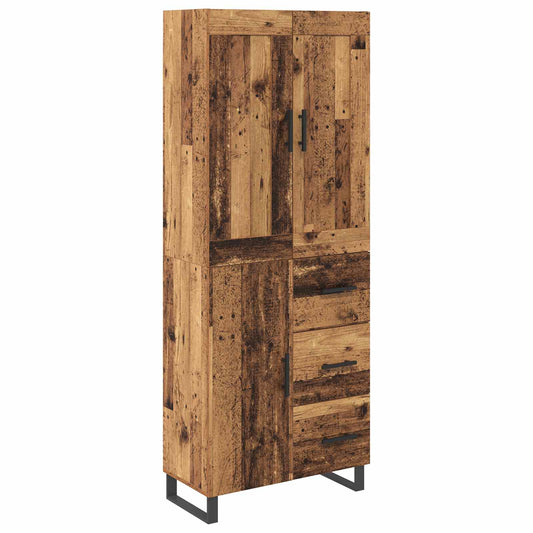 Highboard 2 pcs Old Wood 69.5 x 34 x 180 cm