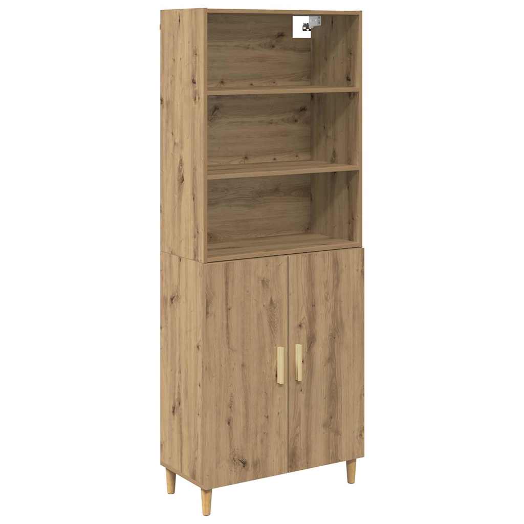Highboard Artisan Oak 69.5 x 32.5 x 180 cm Engineered Wood