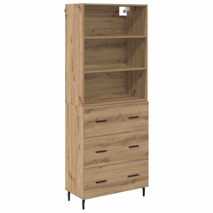Highboard 2 pcs Artisan Oak 69.5 x 32.5 x 180 cm