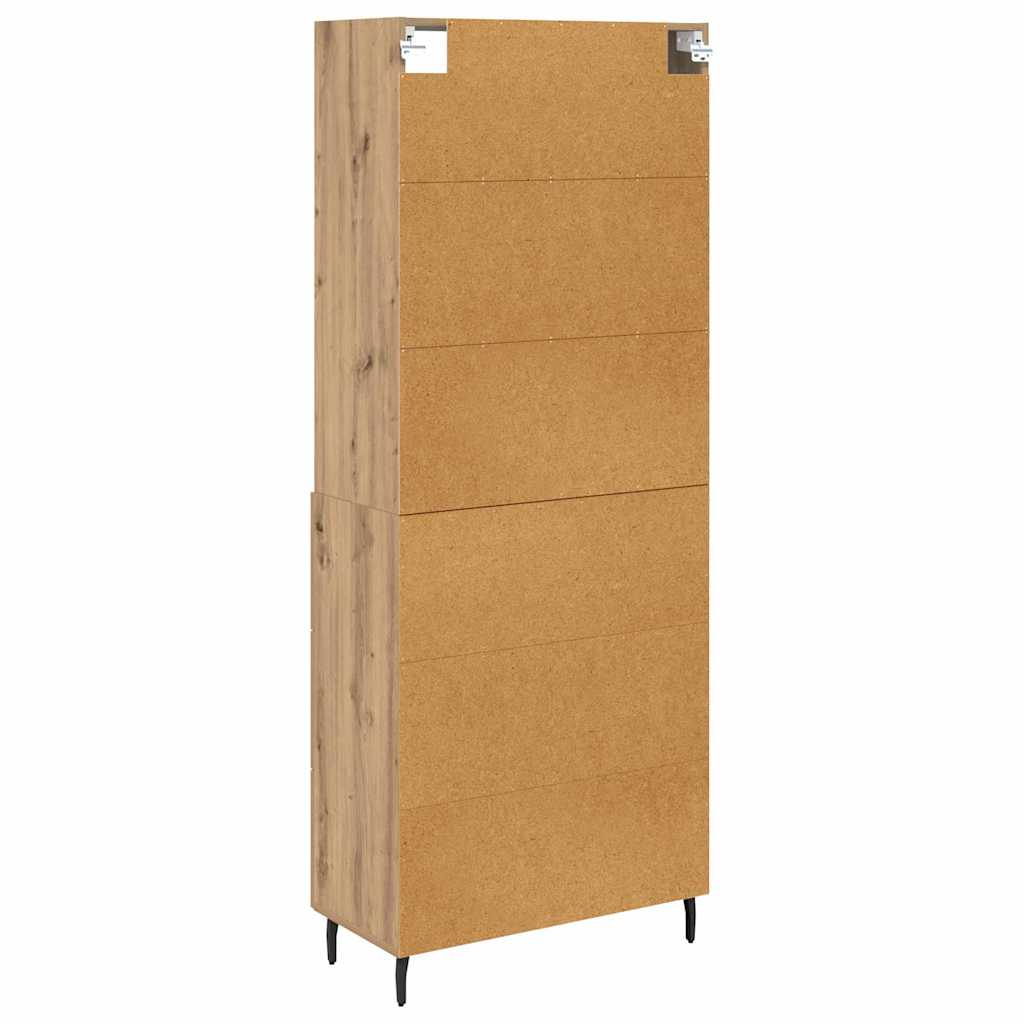 Highboard 2 pcs Artisan Oak 69.5 x 32.5 x 180 cm