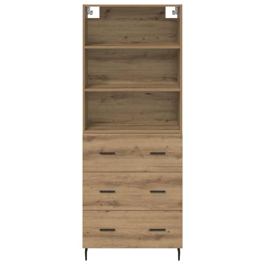 Highboard 2 pcs Artisan Oak 69.5 x 32.5 x 180 cm