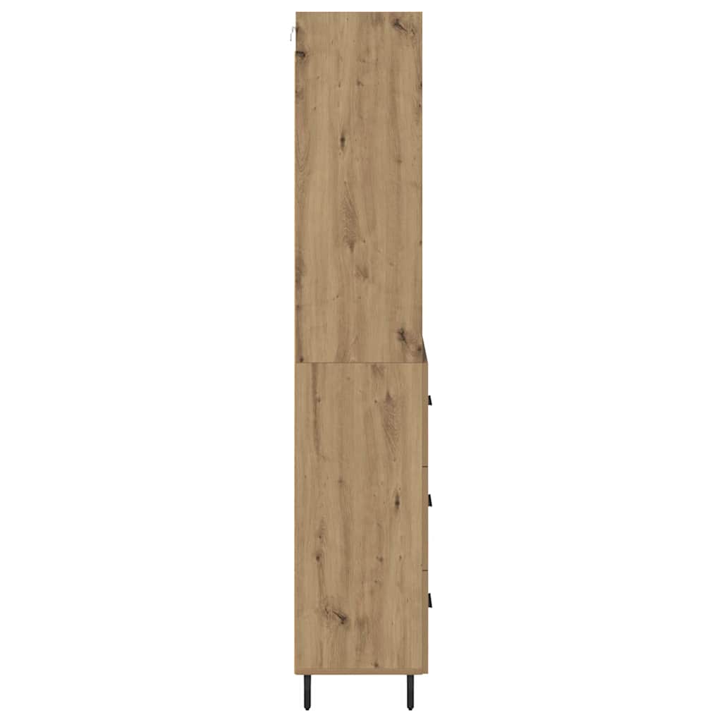 Highboard 2 pcs Artisan Oak 69.5 x 32.5 x 180 cm