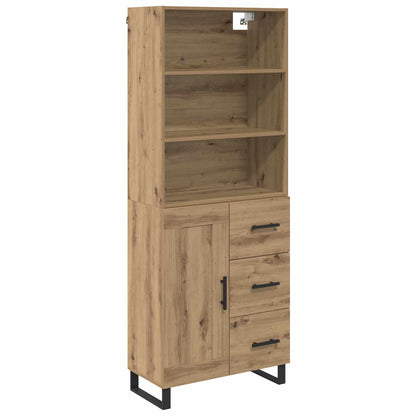 Highboard 2 pcs Artisan Oak 69.5 x 34 x 180 cm Engineered Wood
