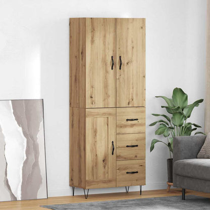 Highboard 2 pcs Artisan Oak 69.5 x 34 x 180 cm Engineered Wood