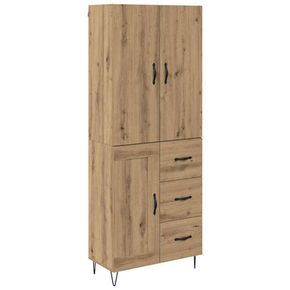Highboard 2 pcs Artisan Oak 69.5 x 34 x 180 cm Engineered Wood