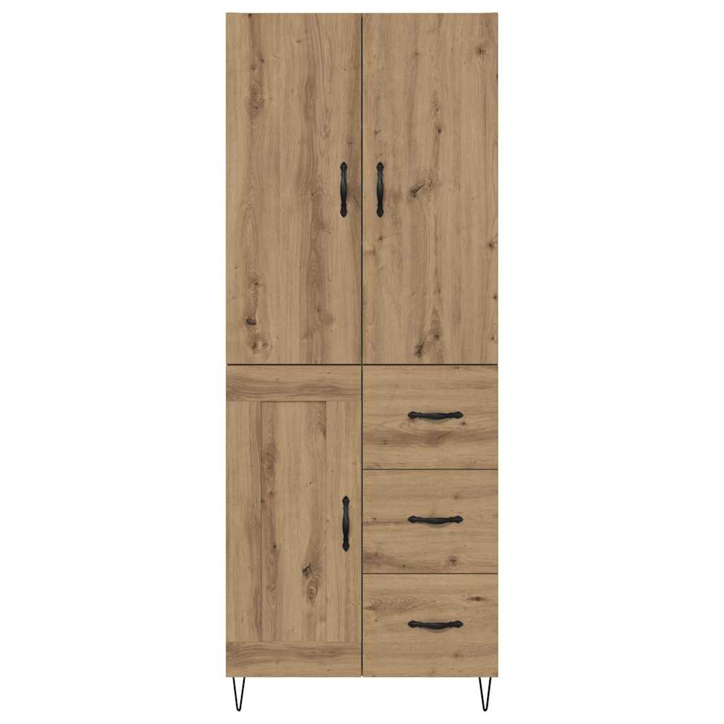Highboard 2 pcs Artisan Oak 69.5 x 34 x 180 cm Engineered Wood