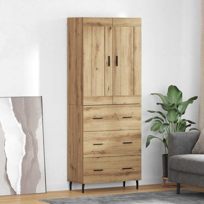 Highboard 2 pcs Artisan Oak 69.5 x 34 x 180 cm Engineered Wood
