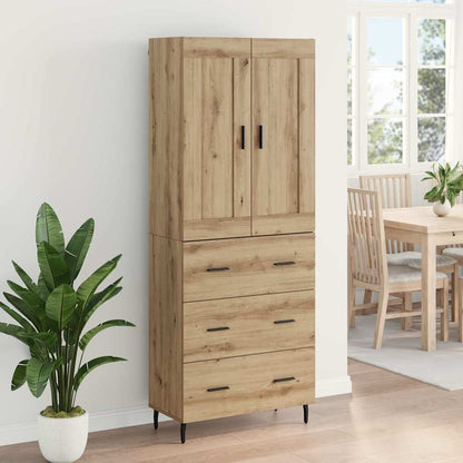 Highboard 2 pcs Artisan Oak 69.5 x 34 x 180 cm Engineered Wood