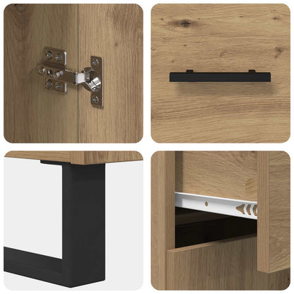 Highboard 2 pcs Artisan Oak 69.5 x 34 x 180 cm