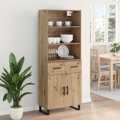 Highboard 2 pcs Artisan Oak 69.5 x 34 x 180 cm