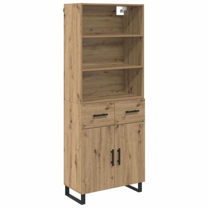 Highboard 2 pcs Artisan Oak 69.5 x 34 x 180 cm