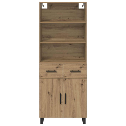 Highboard 2 pcs Artisan Oak 69.5 x 34 x 180 cm