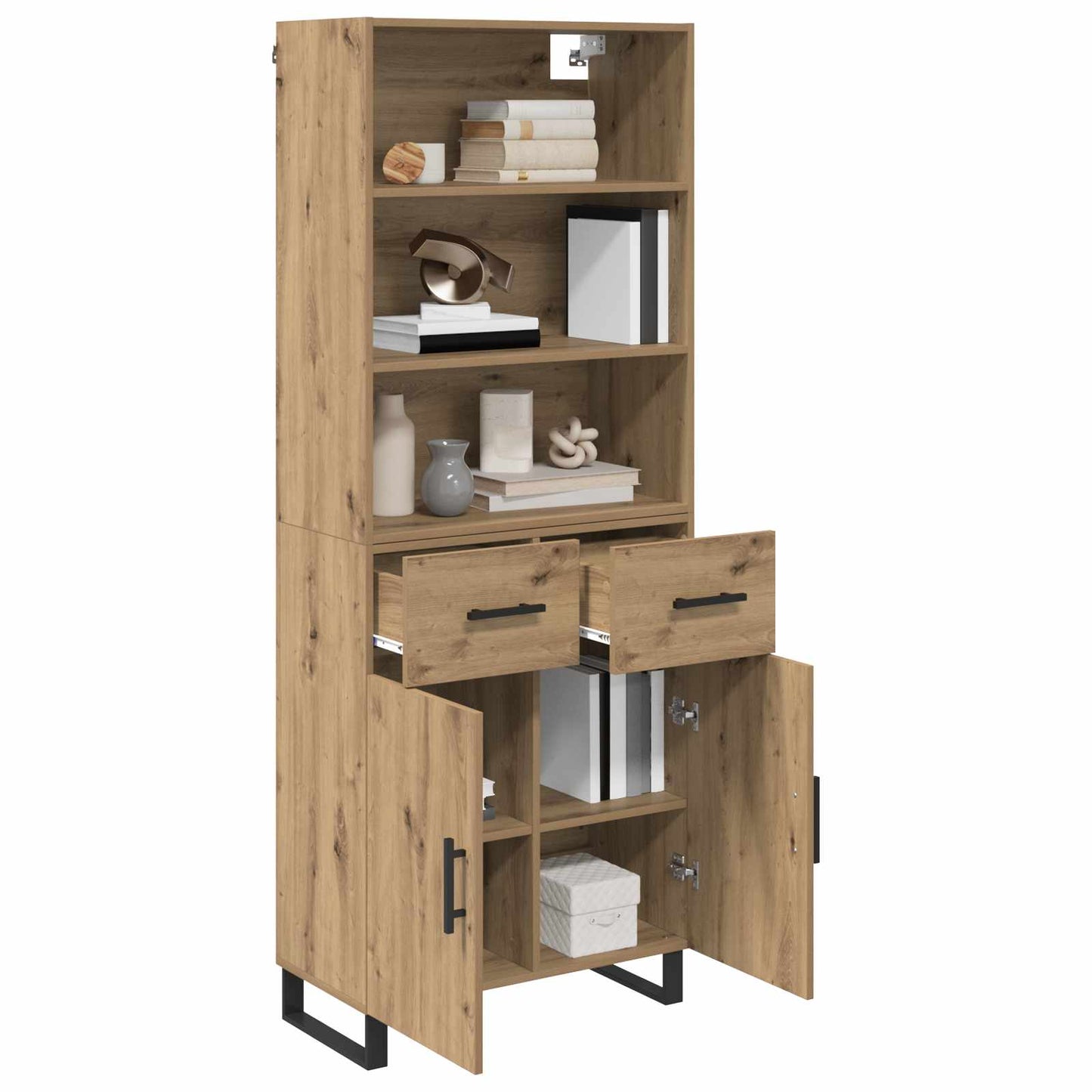 Highboard 2 pcs Artisan Oak 69.5 x 34 x 180 cm