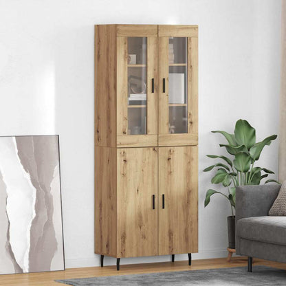 Highboard 2 pcs Artisan Oak 69.5 x 34 x 180 cm Engineered Wood