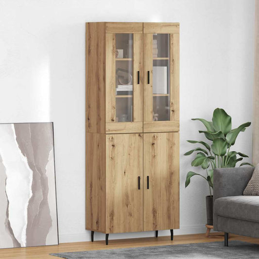Highboard 2 pcs Artisan Oak 69.5 x 34 x 180 cm Engineered Wood
